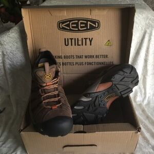 Men’s Keen Flint Low Steel Toe Safety Toe 1007970D Men US 10.5D